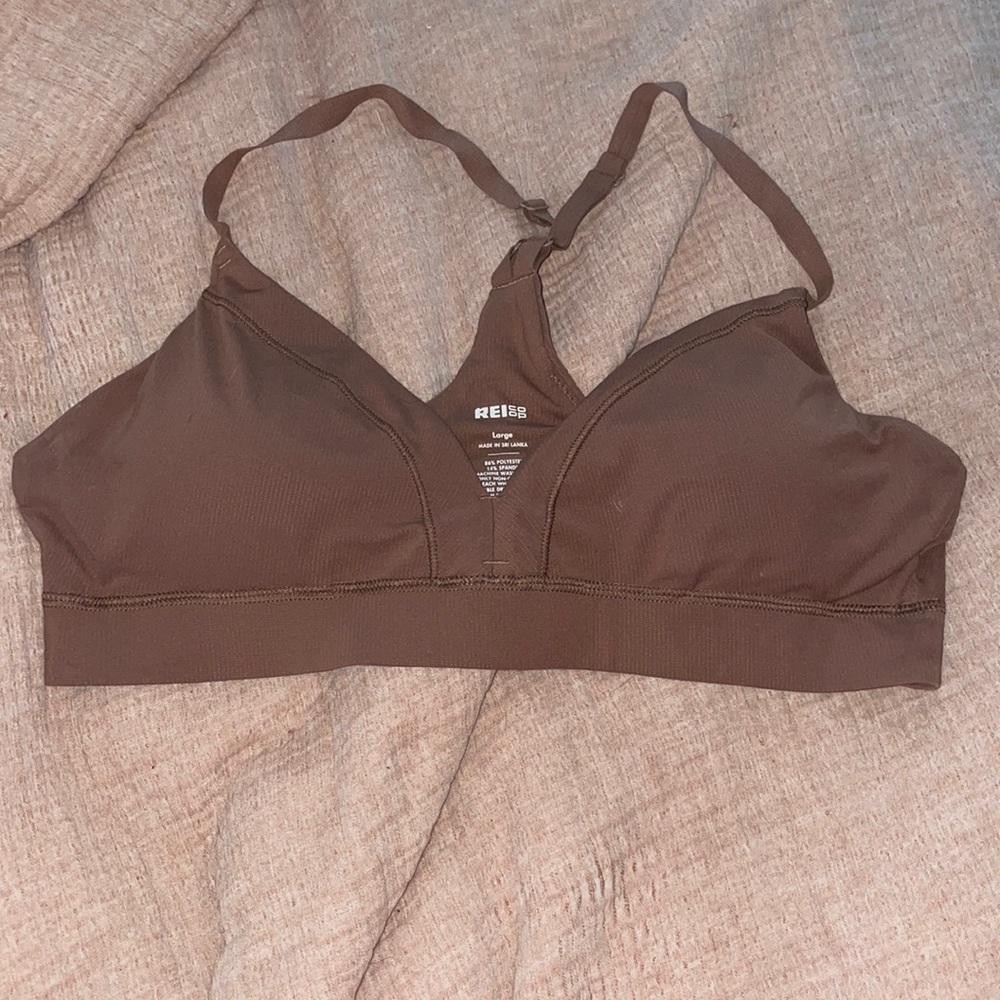 REI co-op active bralette. Size Large. Worn once. Coffee Brown color.
